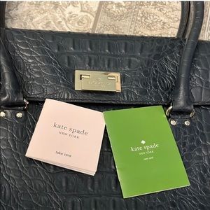 Kate Spade Marine Blue Croc Bag